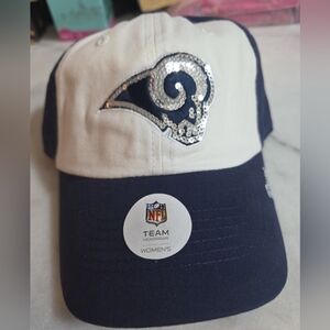 St. Louis Rams Hat Cap Strap Back Womens Navy Blue NFL Football Team Apparel